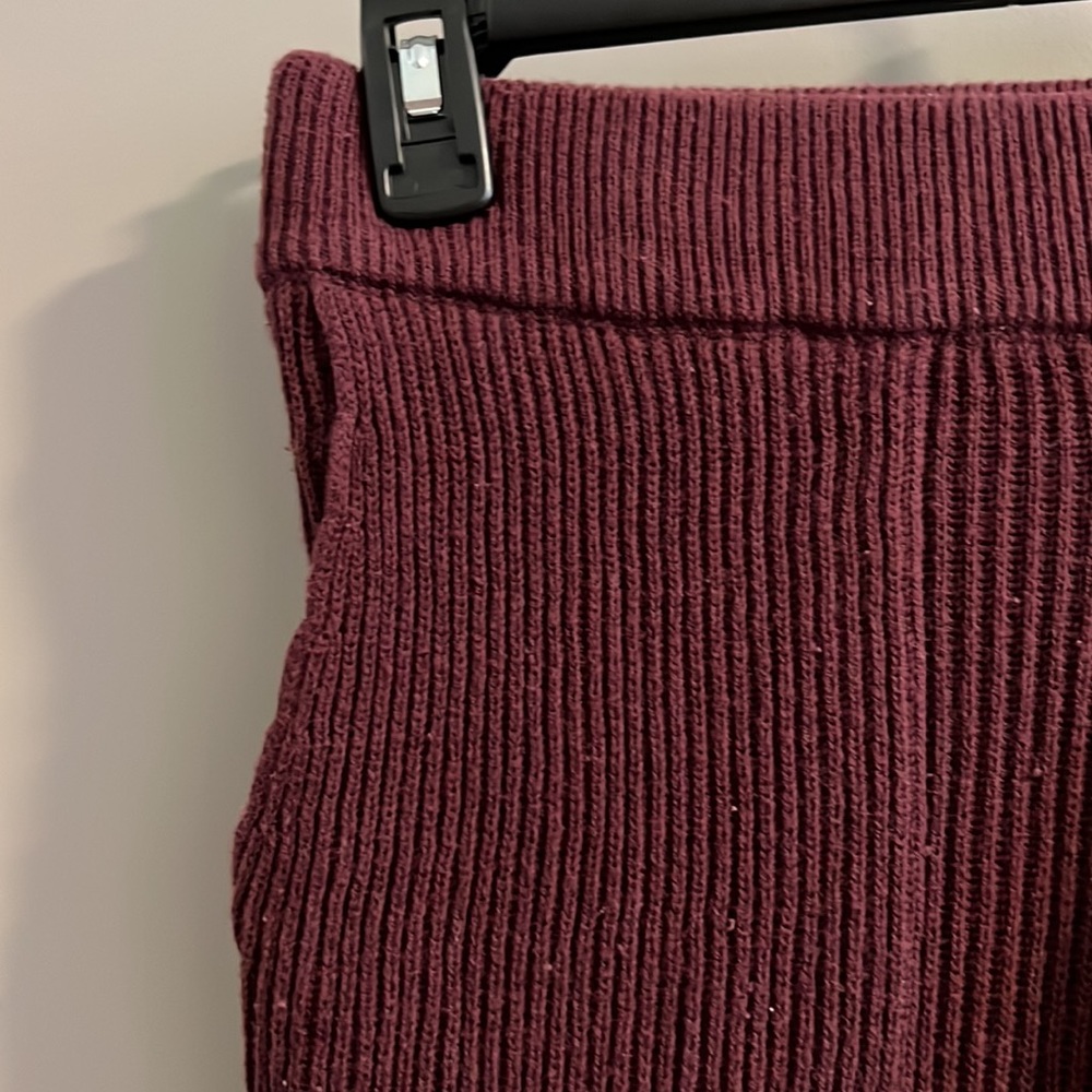Purple Ribbed Pants - Picture 2 of 4